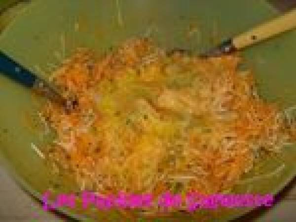 Recette de galettes de légumes - Préparation etape 2