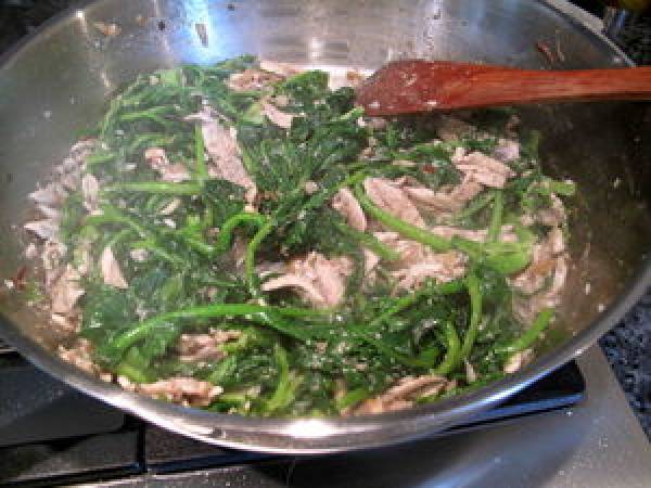 Macaroni aux anchois frais et cime di rapa - Préparation etape 6