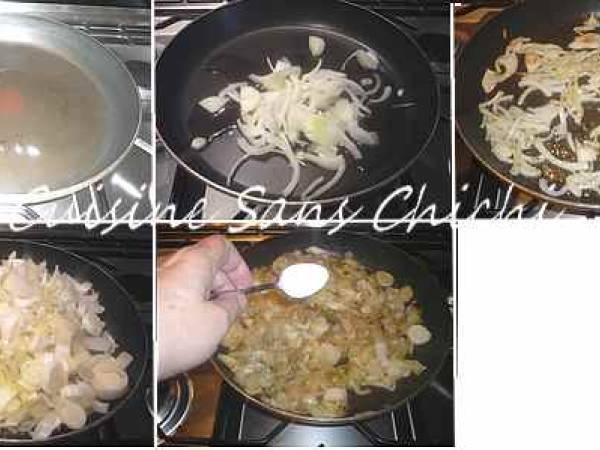 Tarte aux endives et jambon - Préparation etape 4