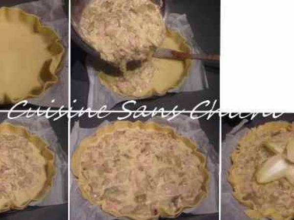 Tarte aux endives et jambon - Préparation etape 6