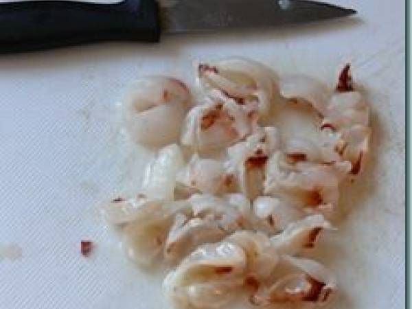 Fromage blanc rose/litchi et ses copeaux de chocolat blanc - Préparation etape 2