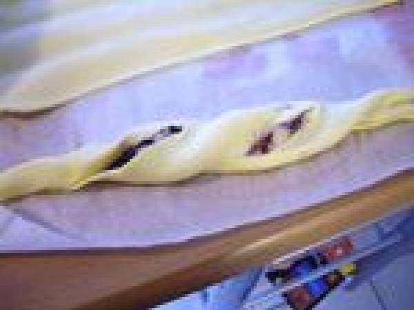 Torsades feuilletées crème d'amande-myrtilles - Préparation etape 4