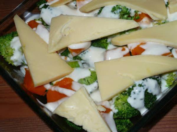 Gratin de potimarron et brocoli à la raclette - Préparation etape 4