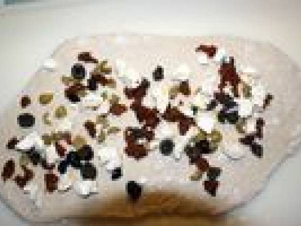 Pain aux tomates séchées, chèvre et olives - Préparation etape 2