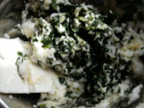 Nid d'épinards en nuage - Préparation etape 2