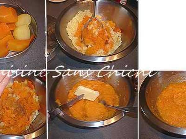 Purée de potiron aux noisettes - Préparation etape 5