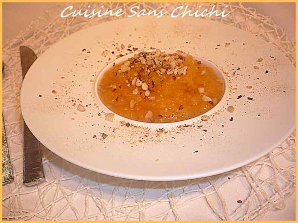 Purée de potiron aux noisettes - Préparation etape 6