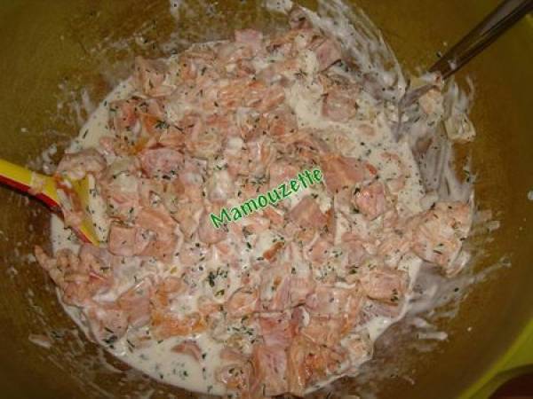 Mille-feuille de deux choux aux deux saumons - Préparation etape 3