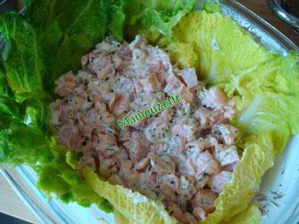 Mille-feuille de deux choux aux deux saumons - Préparation etape 5