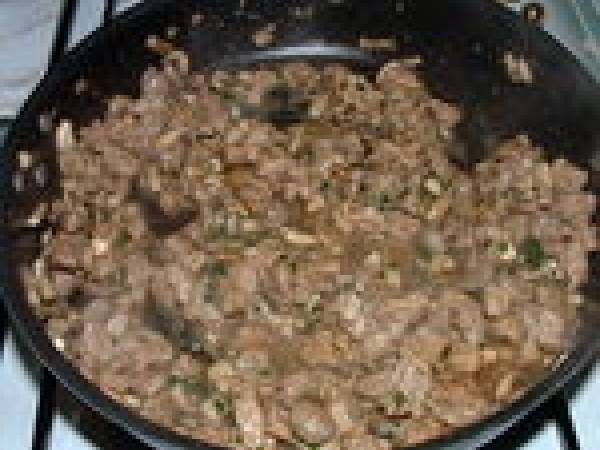 Croustades feuilletées aux foies de volaille - Préparation etape 4