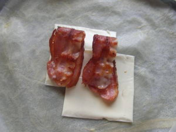 Brick poitrine grillée et fromage fondu - Préparation etape 4