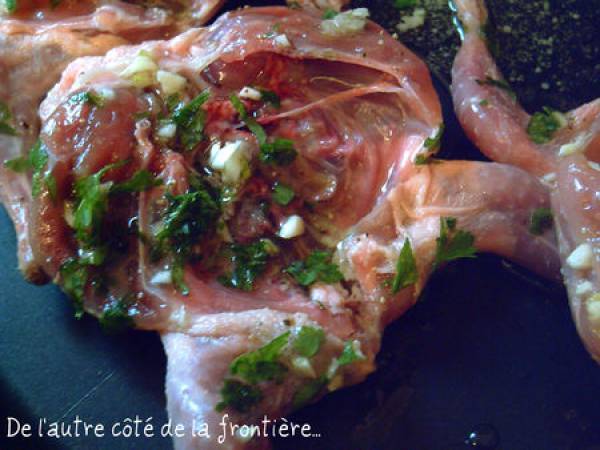 CAILLES MARINÉES POÊLÉES - Préparation etape 1