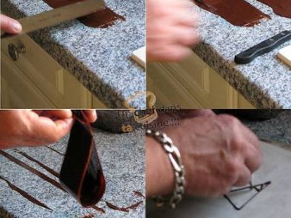 Larme Chocolat aux Griottines - Préparation etape 2