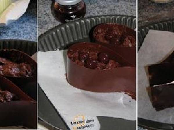 Larme Chocolat aux Griottines - Préparation etape 5