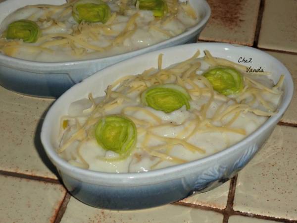 Cannellonis aux poireaux et au comté - Préparation etape 3