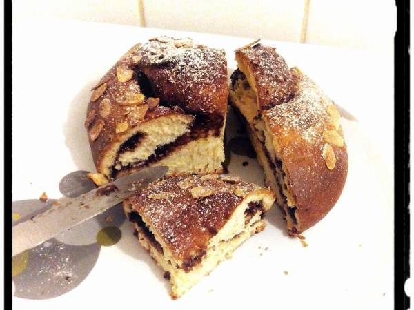 Brioche escargot au nutella - Préparation etape 5