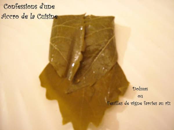 Dolmas ou feuilles de vigne farcies au riz - Préparation etape 5