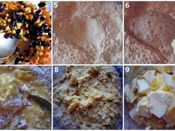 Panettone raisin et orange confite - Préparation etape 3