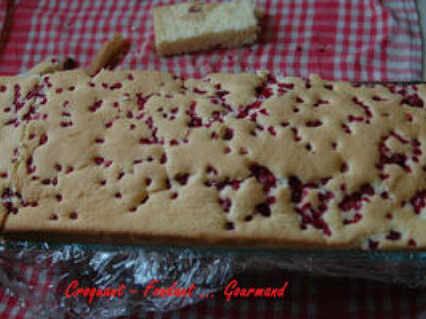 BÛCHE D'ÉTÉ aux FRUITS ROUGES - Préparation etape 6