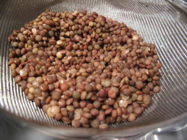 Courge butternut farcie de lentilles parfumées - Préparation etape 2