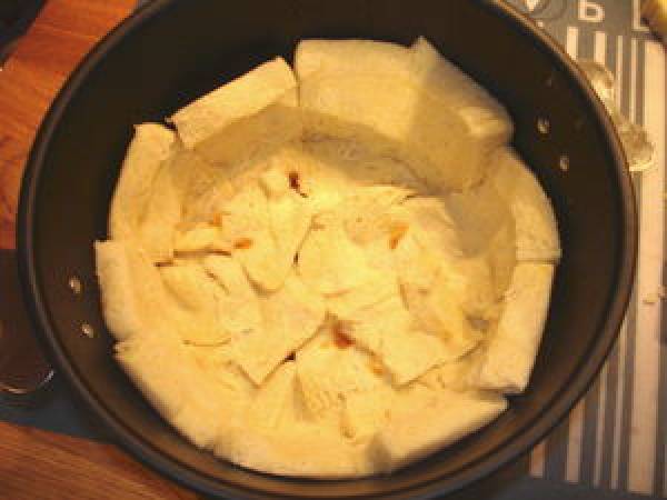 Charlotte briochée aux pommes et poires vanillées - Préparation etape 3