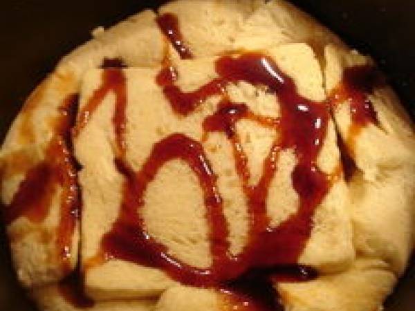 Charlotte briochée aux pommes et poires vanillées - Préparation etape 4