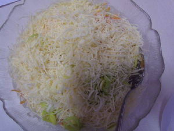 Cake aux légumes et au fromage - Préparation etape 6