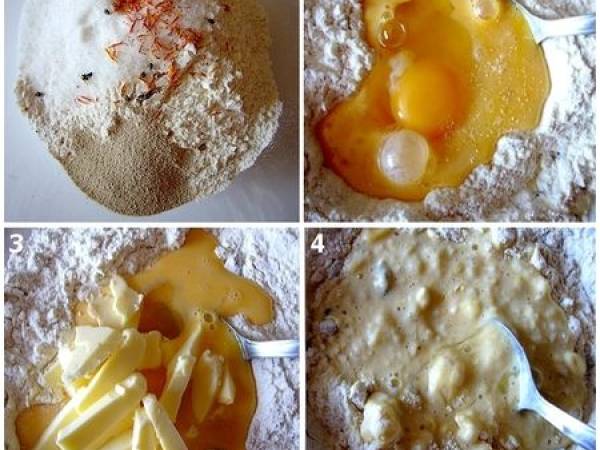 Koulitch ( Brioche de Pâques) - Préparation etape 1