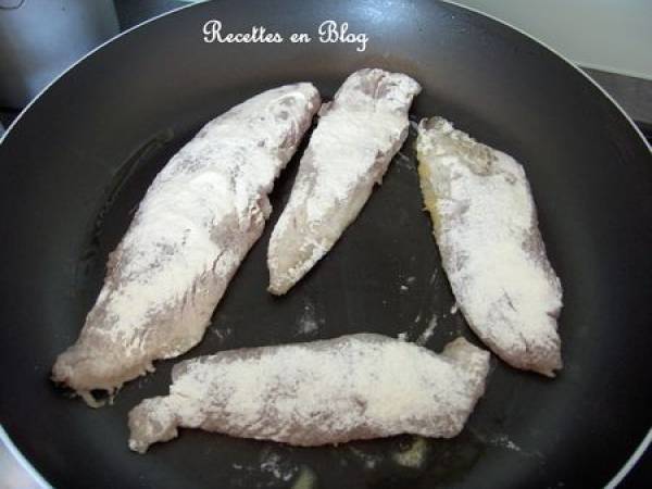 FILETS DE SEBASTE ACCOMPAGNES DE SALADE VERTE ET POMMES VAPEUR - Préparation etape 1