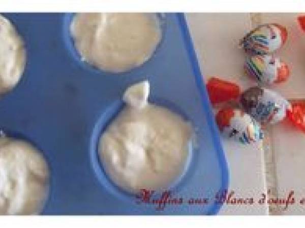 Muffins aux Blancs d'Oeufs et Kinder - Préparation etape 3
