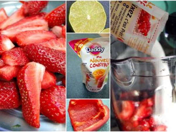 Carpaccio ananas & coulis rougissime... - Préparation etape 1