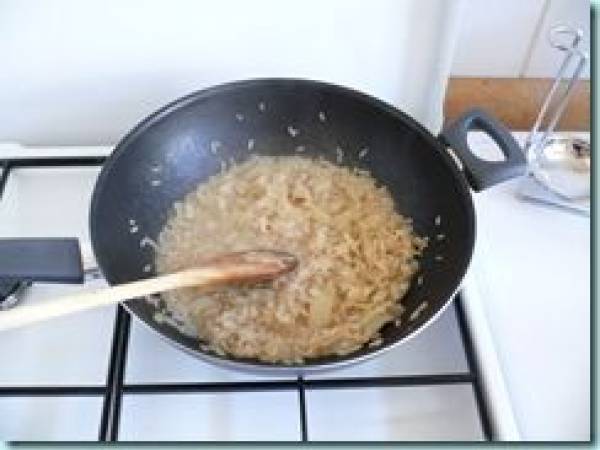 Risotto léger aux crevettes - Préparation etape 2