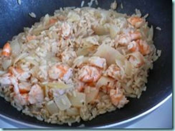 Risotto léger aux crevettes - Préparation etape 4