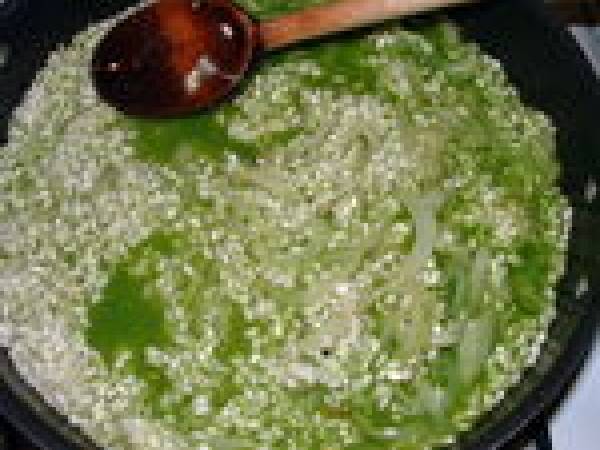 Cabillaud vapeur et risotto verdissimo - Préparation etape 2