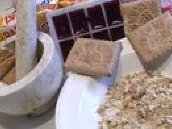 Crumble de fruits rouges sur lit de fromage blanc - Préparation etape 3