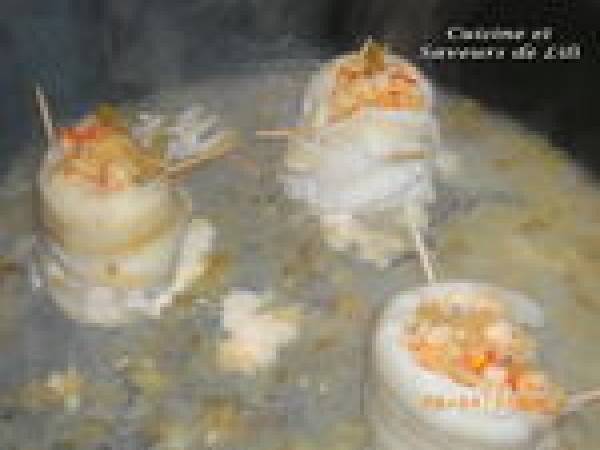 Roulés de sole farcis aux écrevisses - Préparation etape 5