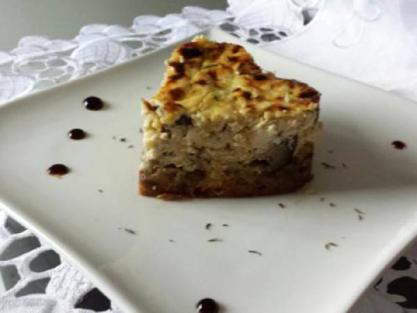 Cheesecake aubergines et thym - Préparation etape 4
