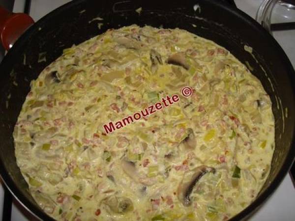 Gratin de blettes et poireaux - Préparation etape 7