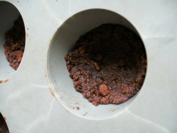 Bouchées de cheesecake au chocolat, caramel beurre salé - Préparation etape 4