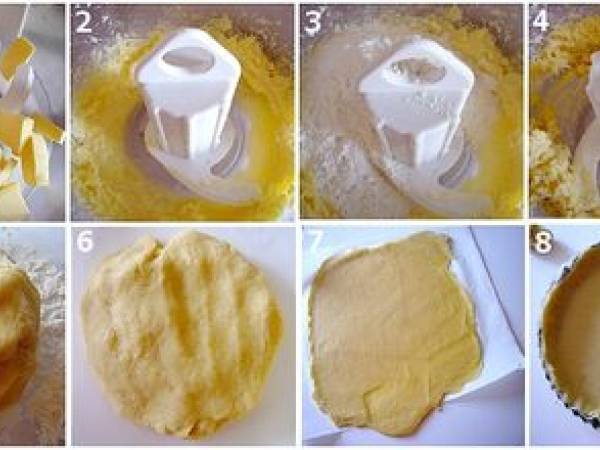 Tarte crumble aux mûres - Préparation etape 1