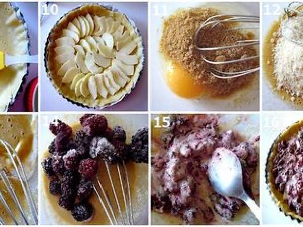 Tarte crumble aux mûres - Préparation etape 4