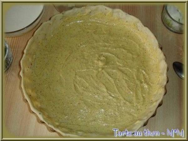 Tarte au thon - Préparation etape 3