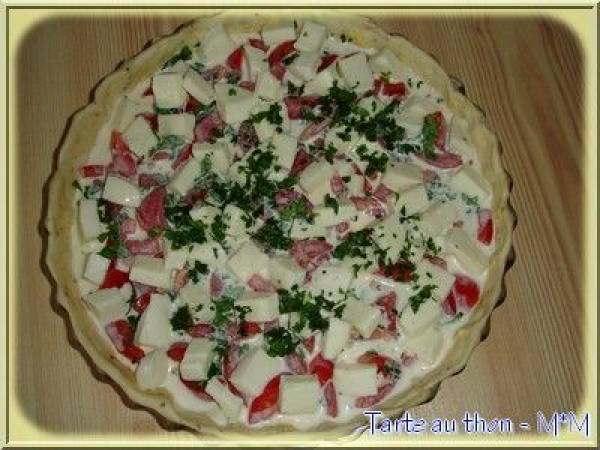 Tarte au thon - Préparation etape 6