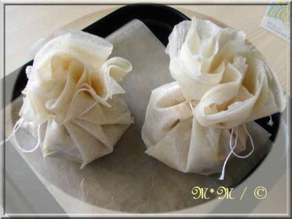 Aumônières de poulet et petits légumes - Préparation etape 6