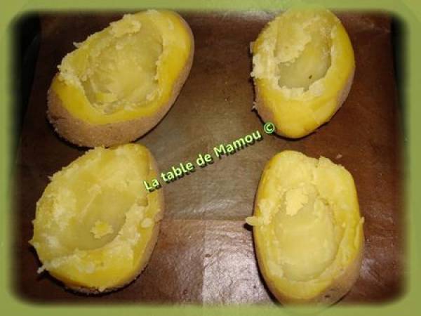 Pommes de terre au four, au fromage frais - Préparation etape 2
