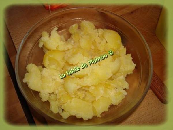 Pommes de terre au four, au fromage frais - Préparation etape 3