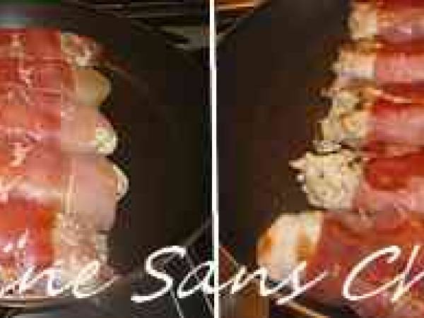 Roulés de poulet au jambon cru, farcis de ricotta et pesto - Préparation etape 7