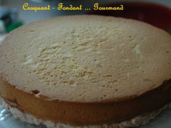 GÂTEAU MACARON-FRAMBOISE - Préparation etape 7