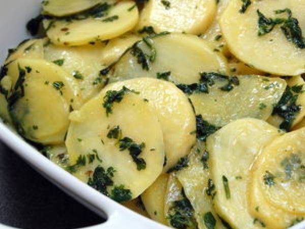 Gratin de pommes de terre thym & coriandre - Préparation etape 3