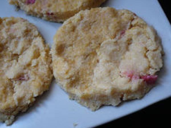 Polenta de fraises et chantilly de rhubarbe - Préparation etape 2